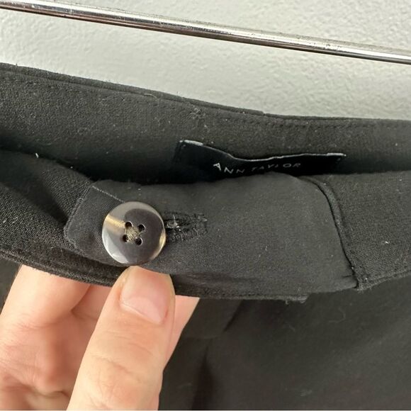 Ann Taylor Black Drapey Wide Leg Pants Size 4 - Picture 6 of 15